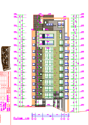 某地区某小高层住宅楼建筑设计图纸